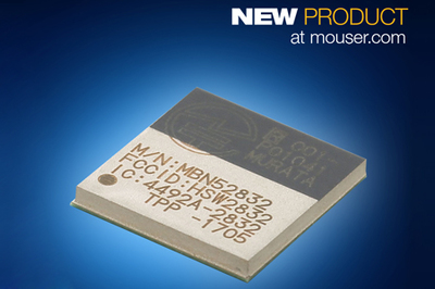 贸泽电子开售Murata基于nRF52的WSM-BL241蓝牙5模块，助力无线通信与外部设备连接